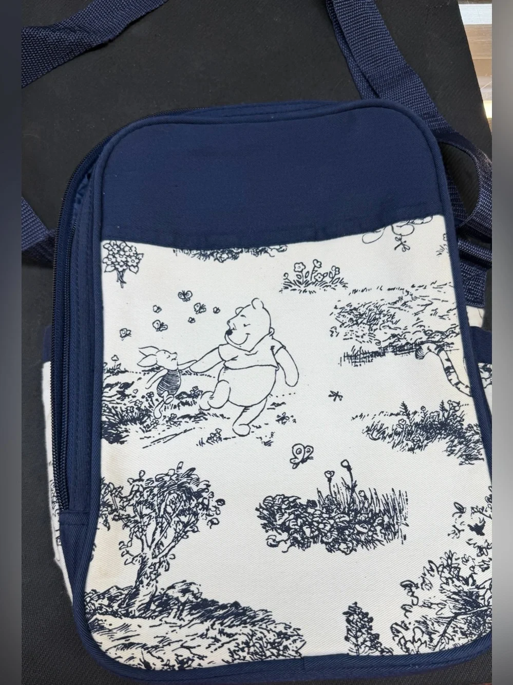 Disney Winnie the Pooh Blue and White Crossbody Messenger Bag